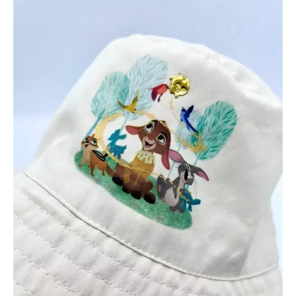 Bob Valentino Disney Parks 2023 ecru animal-print bucket hat